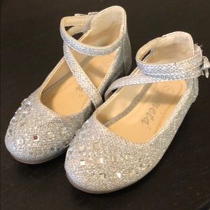 Silver Shoes size 7 Toddler